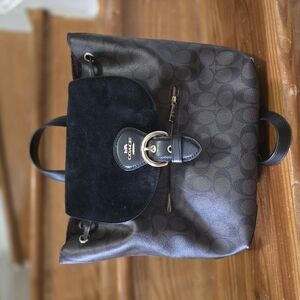 Coach Black and Brown Women's Backpack